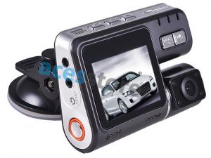 Rejestrator jazdy z kamerą cofania HD - Dual car dash