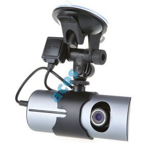Kamera samochodowa Rejestrator HD R300 - 2 obiektywy, GPS