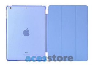6w1- Przezroczyste Back Cover + Smart Cover + 2x folia + rysik + ściereczka do iPad Mini 2 3 - Niebi
