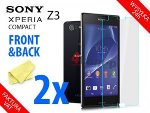 2x Folia ochronna przód/tył do Sony Xperia Z3 Compact