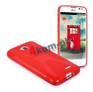 Etui silikonowe JELLY CASE do LG L65 L70 - Czerwony