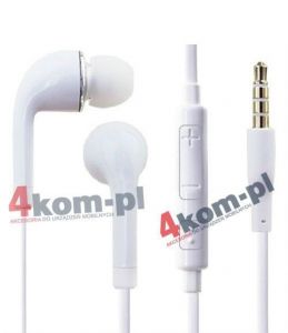 Słuchawki douszne unwersalne LG SONY HTC SAMSUNG - czarny - Biały