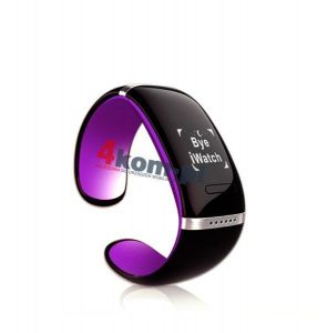 Zegarek opaska SmartWatch L12S krokomierz bransoletka - Fioletowy