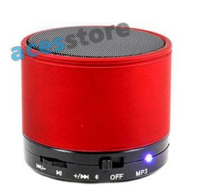 Bezprzewodowy MINI Głośnik Bluetooth z systemem Bass Xpansion - Czerwony