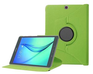 Zielone etui skórzane PU 360°Obrotowe Galaxy Tab S2 9.7 T815 - Zielony