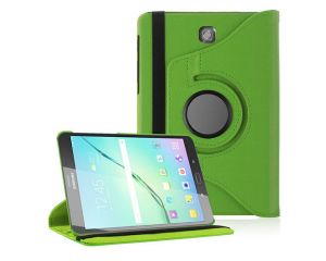 Zielone etui skórzane PU 360° Obrotowe Galaxy Tab S2 8.0 T715 - Zielony