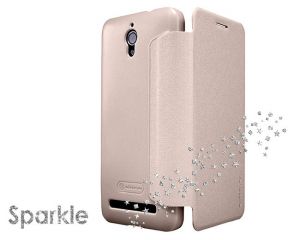 Złote Etui Nillkin Sparkle Sony Xperia M4 Aqua - Złoty