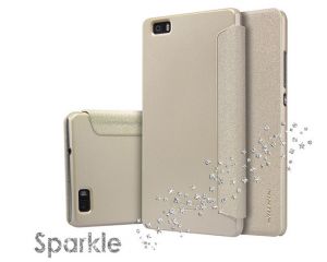 Złote Etui Nillkin Sparkle HUAWEI Ascend P8 Lite - Złoty