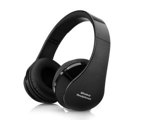 Słuchawki bezprzewodowe Bluetooth Stereo Mikrofon - Czarny