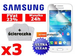 3x Folia ochronna na ekran do Samsung Galaxy Trend Plus + 3x ściereczka