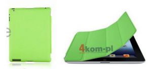 6w1- Matowe Back Cover + Smart Cover + 2x folia + rysik + ściereczka do iPad 2 3 4 - Zielony