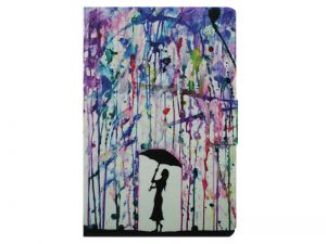 Etui ochronne dla iPad Air 2 Kobieta z parasolem + Szkło Hartowane - Kobieta z parasolem