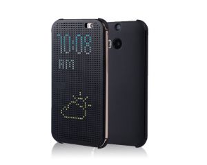 ETUI DO HTC ONE E8 FLIP DOT VIEW COVER CZARNE - Czarny