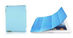 6w1- Matowe Back Cover + Smart Cover + 2x folia + rysik + ściereczka do iPad 2 3 4 - Błękitny