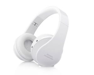 Słuchawki bezprzewodowe Bluetooth Stereo Mikrofon - Biały