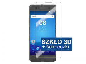 SZKŁO HARTOWANE 3D CAŁY EKRAN CURVED 9H SONY XPERIA XA