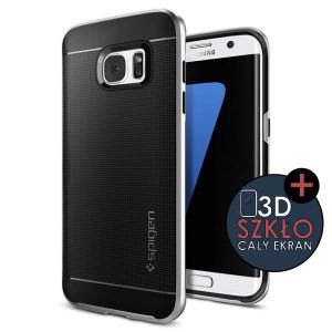 ETUI SPIGEN NEO HYBRID SAMSUNG GALAXY S7 EDGE - Srebrny