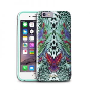 JUST CAVALLI Wings Cover - Etui iPhone 6/6s (zielony)