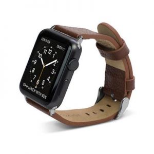 X-Doria Lux Band - Skórzany pasek do Apple Watch 38mm (brązowy)