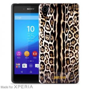 JUST CAVALLI Leopard Cover - Etui Sony Xperia Z3+ (brązowy)