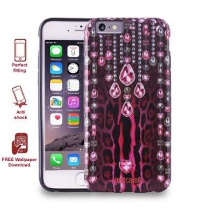 JUST CAVALLI Leo Crystal Cover - Etui iPhone 6/6s (różowy)