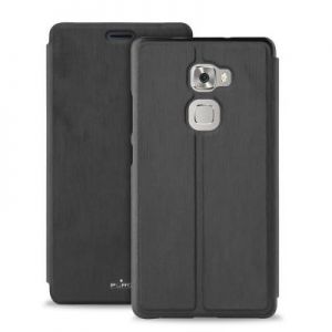 PURO Booklet Wallet Case - Etui Huawei Mate S 5.5' z kieszenią na kartę (czarny)