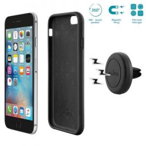 PURO Magnetic Car Holder - Uchwyt samochodowy z etui i magnesem iPhone 6/6s