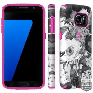 Speck CandyShell Inked - Etui Samsung Galaxy S7 (Vintage Bouquet Grey/Shocking Pink)