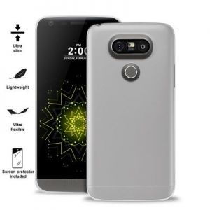 PURO Ultra Slim \"0.3\" Cover - Zestaw etui + folia na ekran LG G5 (półprzezroczysty)